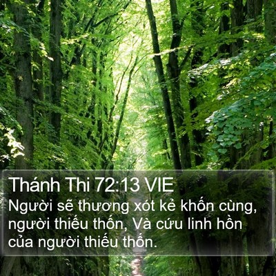 Thánh Thi 72:13 VIE Bible Verse Image