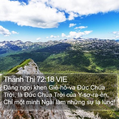 Thánh Thi 72:18 VIE Bible Verse Image