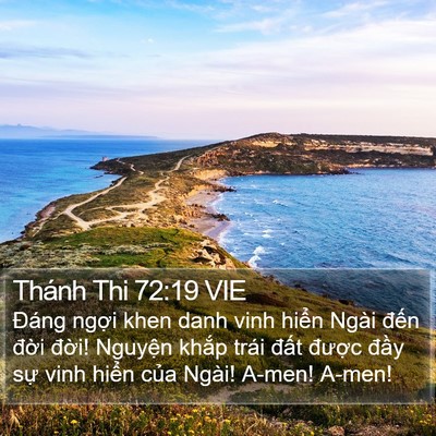 Thánh Thi 72:19 VIE Bible Verse Image