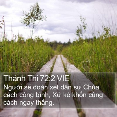 Thánh Thi 72:2 VIE Bible Verse Image