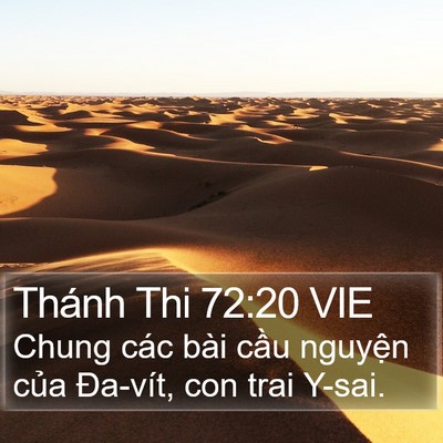 Thánh Thi 72:20 VIE Bible Verse Image