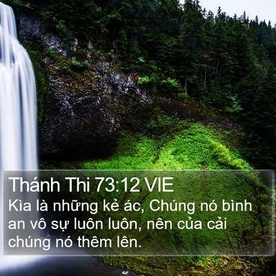 Thánh Thi 73:12 VIE Bible Verse Image