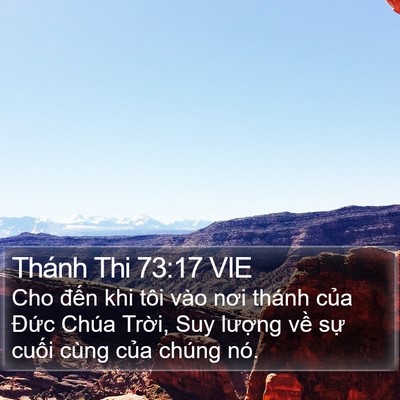 Thánh Thi 73:17 VIE Bible Verse Image