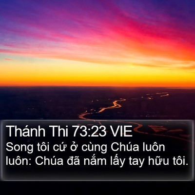 Thánh Thi 73:23 VIE Bible Verse Image