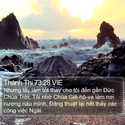 Thánh Thi 73:28 VIE Bible Verse Image