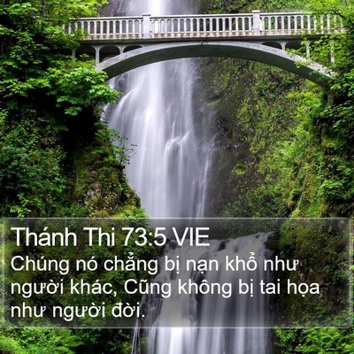 Thánh Thi 73:5 VIE Bible Verse Image