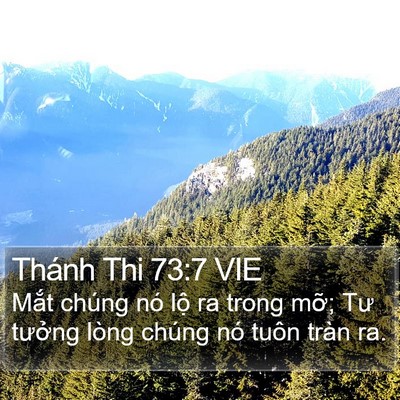 Thánh Thi 73:7 VIE Bible Verse Image