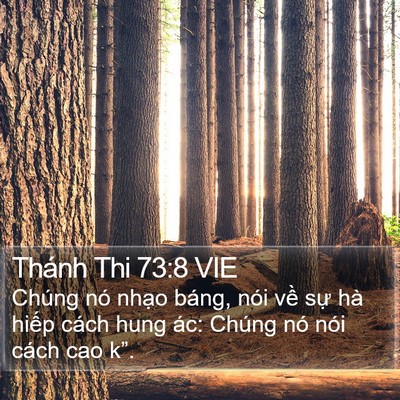 Thánh Thi 73:8 VIE Bible Verse Image