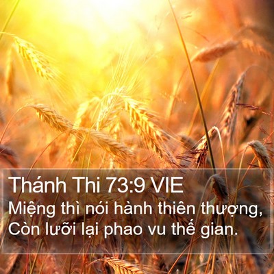 Thánh Thi 73:9 VIE Bible Verse Image