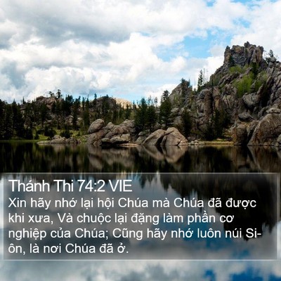 Thánh Thi 74:2 VIE Bible Verse Image