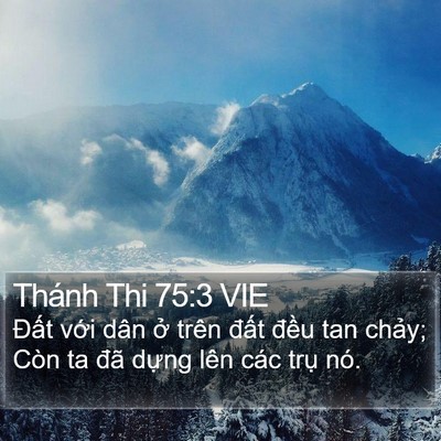 Thánh Thi 75:3 VIE Bible Verse Image
