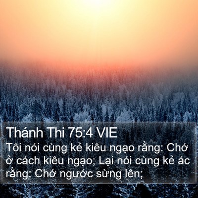 Thánh Thi 75:4 VIE Bible Verse Image
