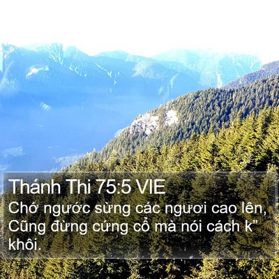 Thánh Thi 75:5 VIE Bible Verse Image