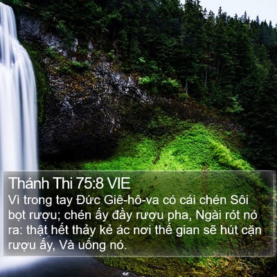 Thánh Thi 75:8 VIE Bible Verse Image