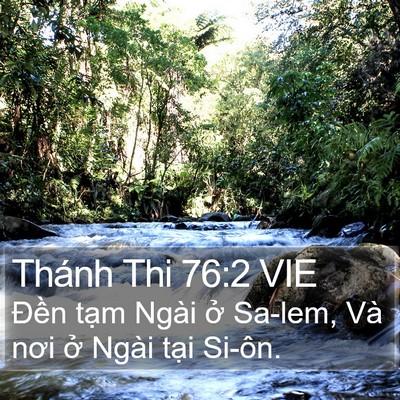Thánh Thi 76:2 VIE Bible Verse Image