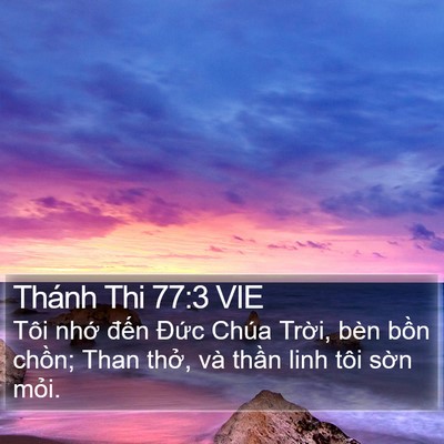 Thánh Thi 77:3 VIE Bible Verse Image