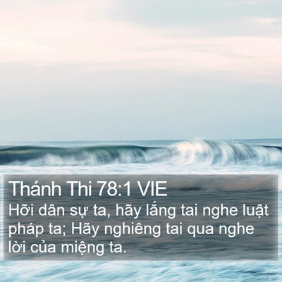 Thánh Thi 78:1 VIE Bible Verse Image
