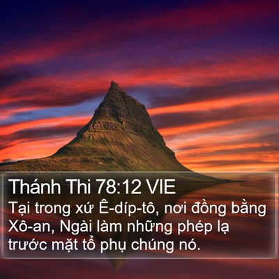 Thánh Thi 78:12 VIE Bible Verse Image