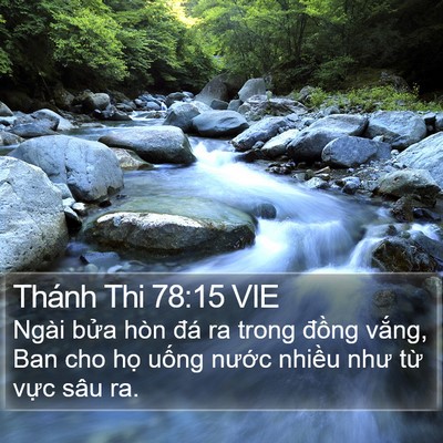 Thánh Thi 78:15 VIE Bible Verse Image
