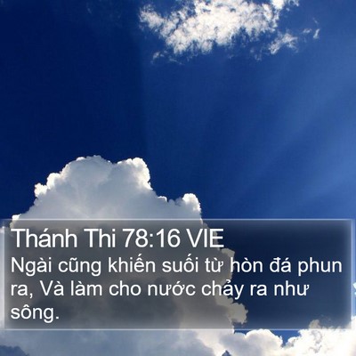 Thánh Thi 78:16 VIE Bible Verse Image