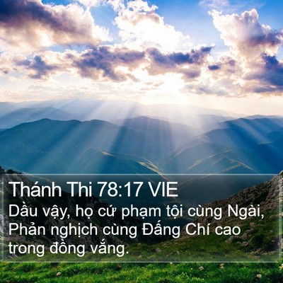 Thánh Thi 78:17 VIE Bible Verse Image