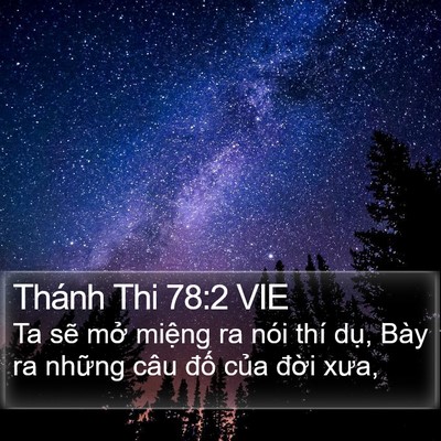 Thánh Thi 78:2 VIE Bible Verse Image
