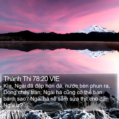 Thánh Thi 78:20 VIE Bible Verse Image