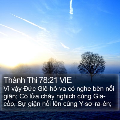 Thánh Thi 78:21 VIE Bible Verse Image
