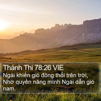 Thánh Thi 78:26 VIE Bible Verse Image