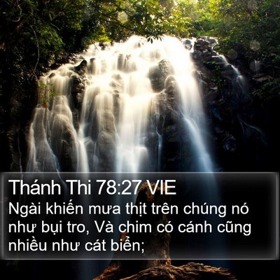 Thánh Thi 78:27 VIE Bible Verse Image