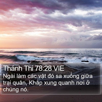 Thánh Thi 78:28 VIE Bible Verse Image