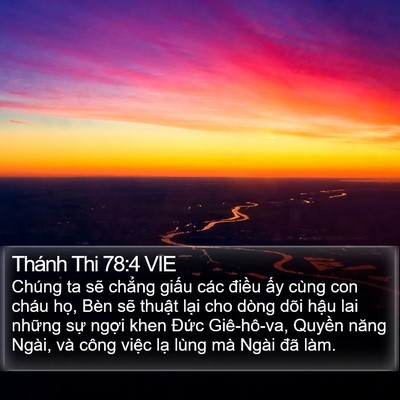 Thánh Thi 78:4 VIE Bible Verse Image