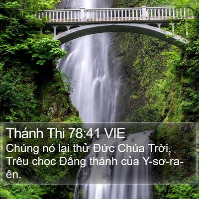 Thánh Thi 78:41 VIE Bible Verse Image