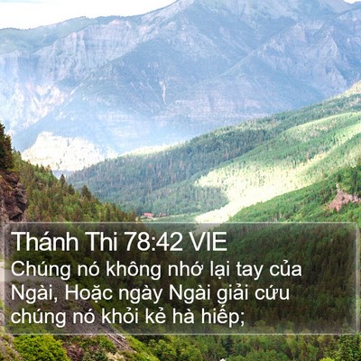 Thánh Thi 78:42 VIE Bible Verse Image