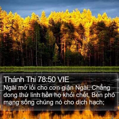 Thánh Thi 78:50 VIE Bible Verse Image