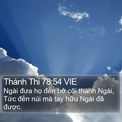 Thánh Thi 78:54 VIE Bible Verse Image