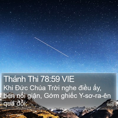 Thánh Thi 78:59 VIE Bible Verse Image