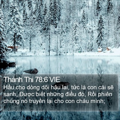 Thánh Thi 78:6 VIE Bible Verse Image