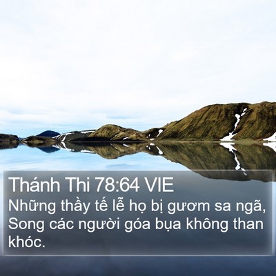Thánh Thi 78:64 VIE Bible Verse Image