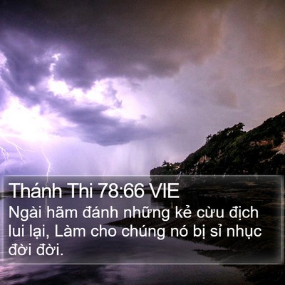 Thánh Thi 78:66 VIE Bible Verse Image
