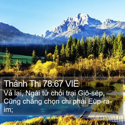 Thánh Thi 78:67 VIE Bible Verse Image