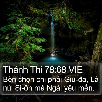 Thánh Thi 78:68 VIE Bible Verse Image