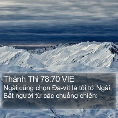 Thánh Thi 78:70 VIE Bible Verse Image