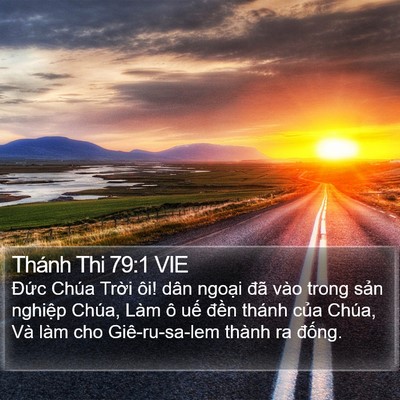 Thánh Thi 79:1 VIE Bible Verse Image