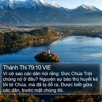 Thánh Thi 79:10 VIE Bible Verse Image