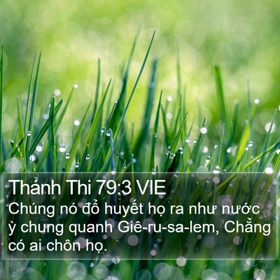 Thánh Thi 79:3 VIE Bible Verse Image