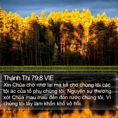 Thánh Thi 79:8 VIE Bible Verse Image