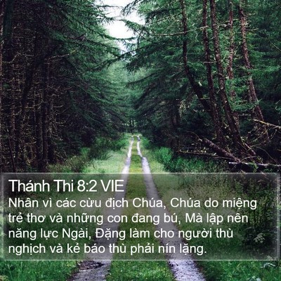 Thánh Thi 8:2 VIE Bible Verse Image