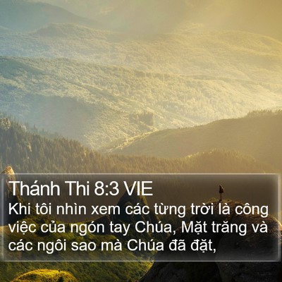 Thánh Thi 8:3 VIE Bible Verse Image