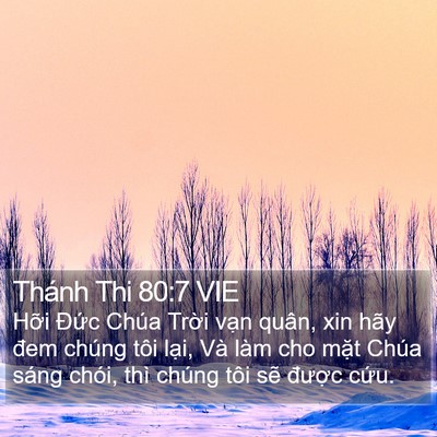 Thánh Thi 80:7 VIE Bible Verse Image